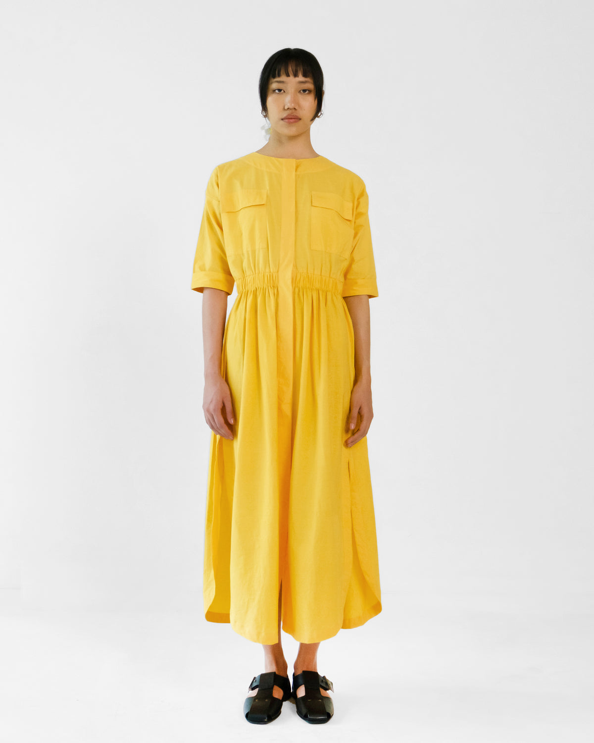 Fernvale Elasticated dress - Yellow
