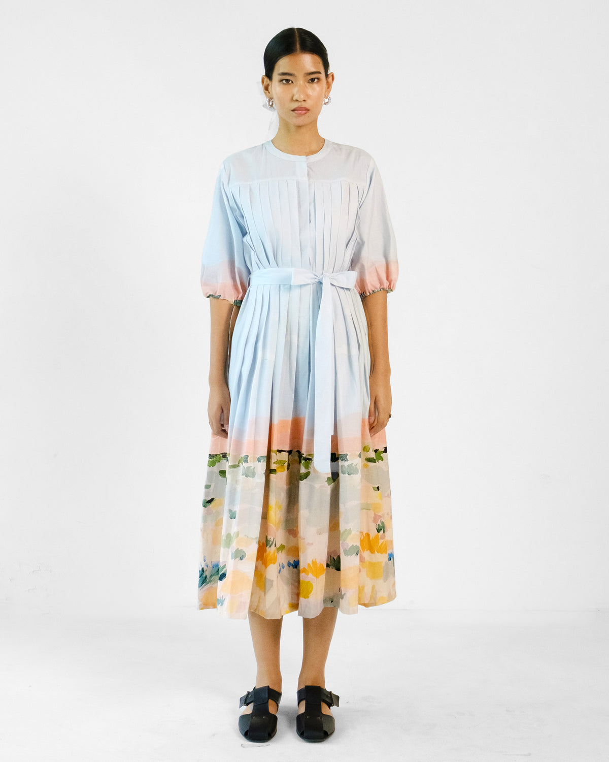 Iris Pleated Dress