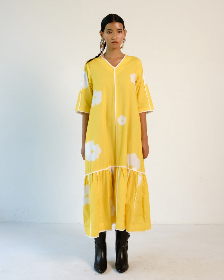 Load image into Gallery viewer, Sylvanmere Floral Dress - Yellow