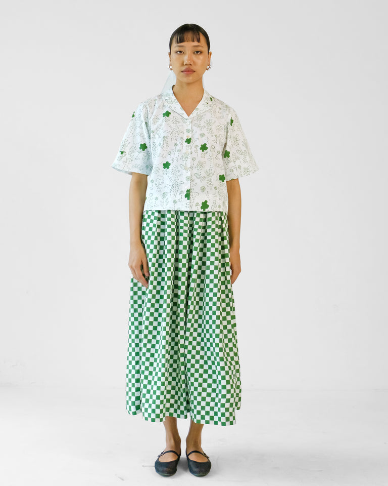 Load image into Gallery viewer, Petunia Checkered Skirt & Floral Top