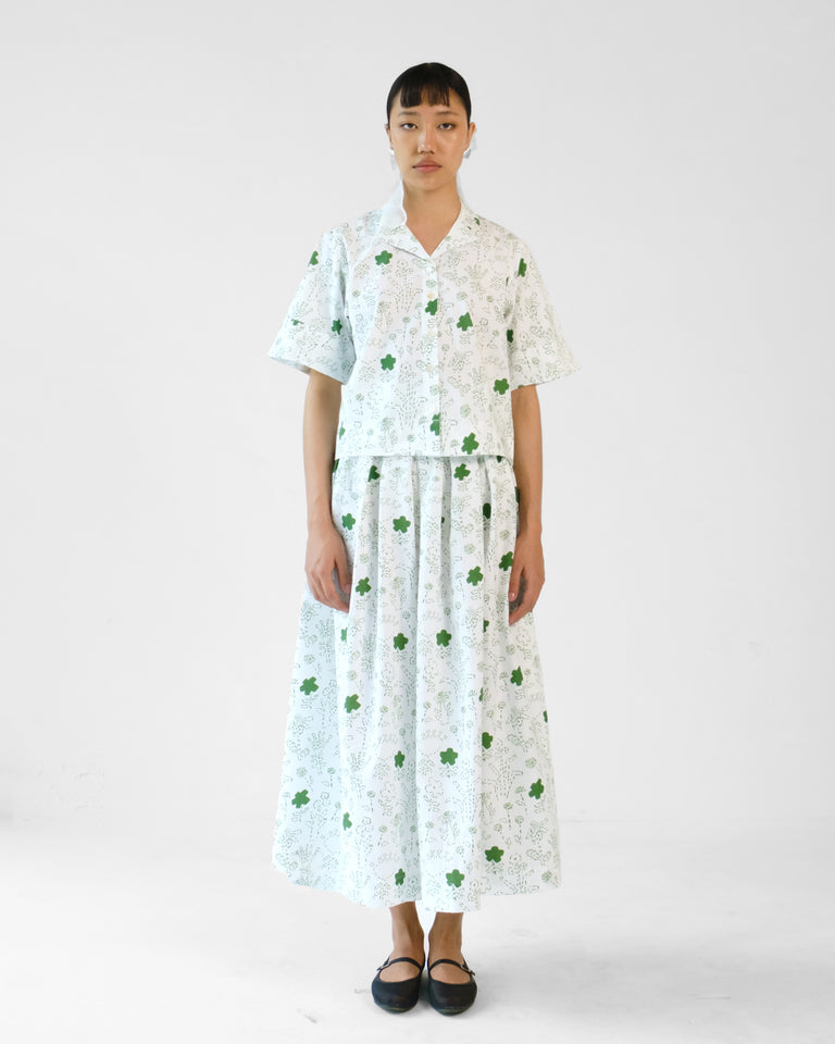 Load image into Gallery viewer, Florence Green Floral Skirt & Top