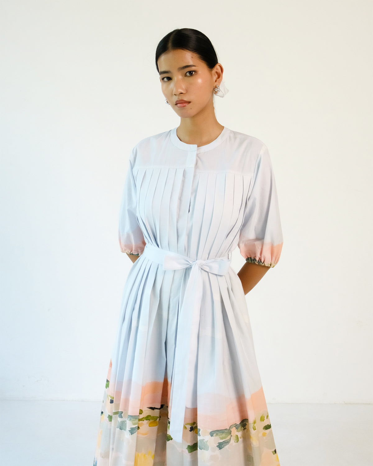 Iris Pleated Dress