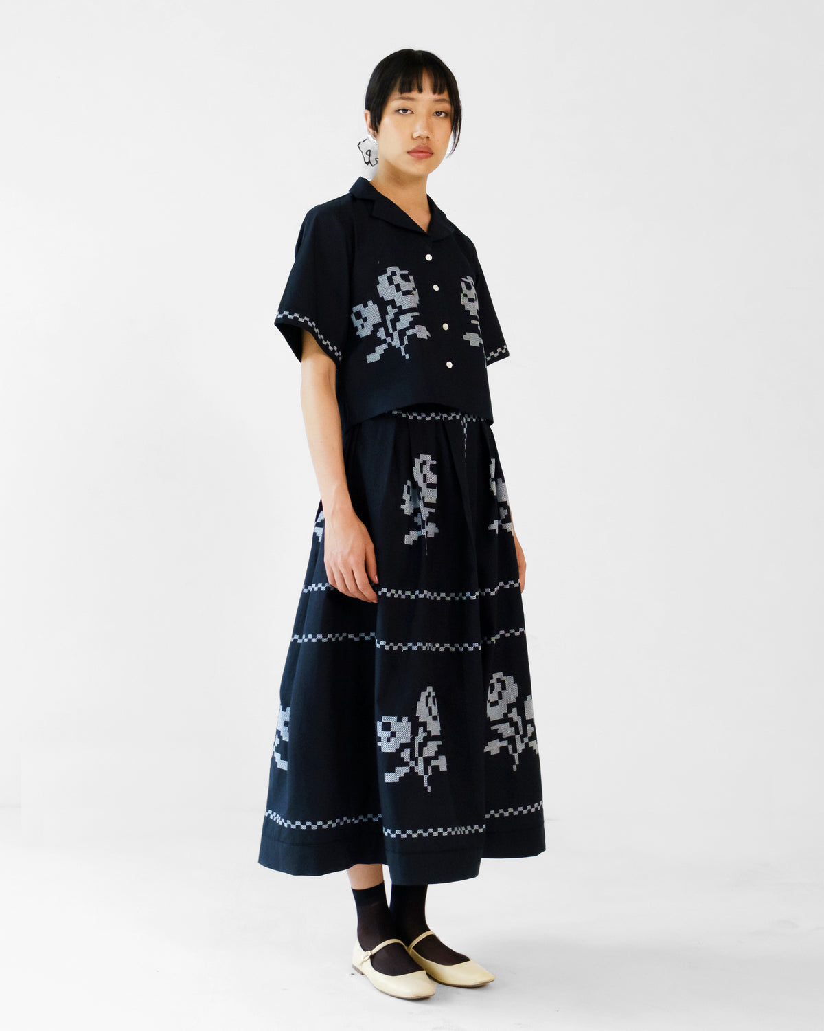 Reverie Cross stitch Embroidery Skirt & Top