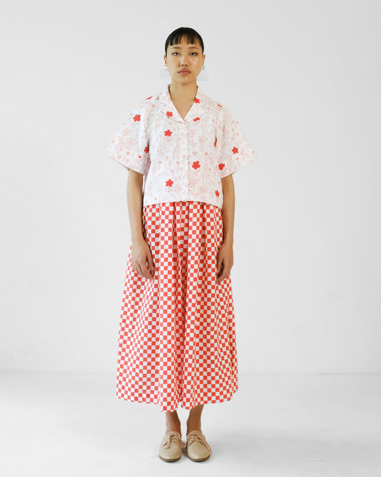 Load image into Gallery viewer, Eden Checkered Skirt & Floral Top