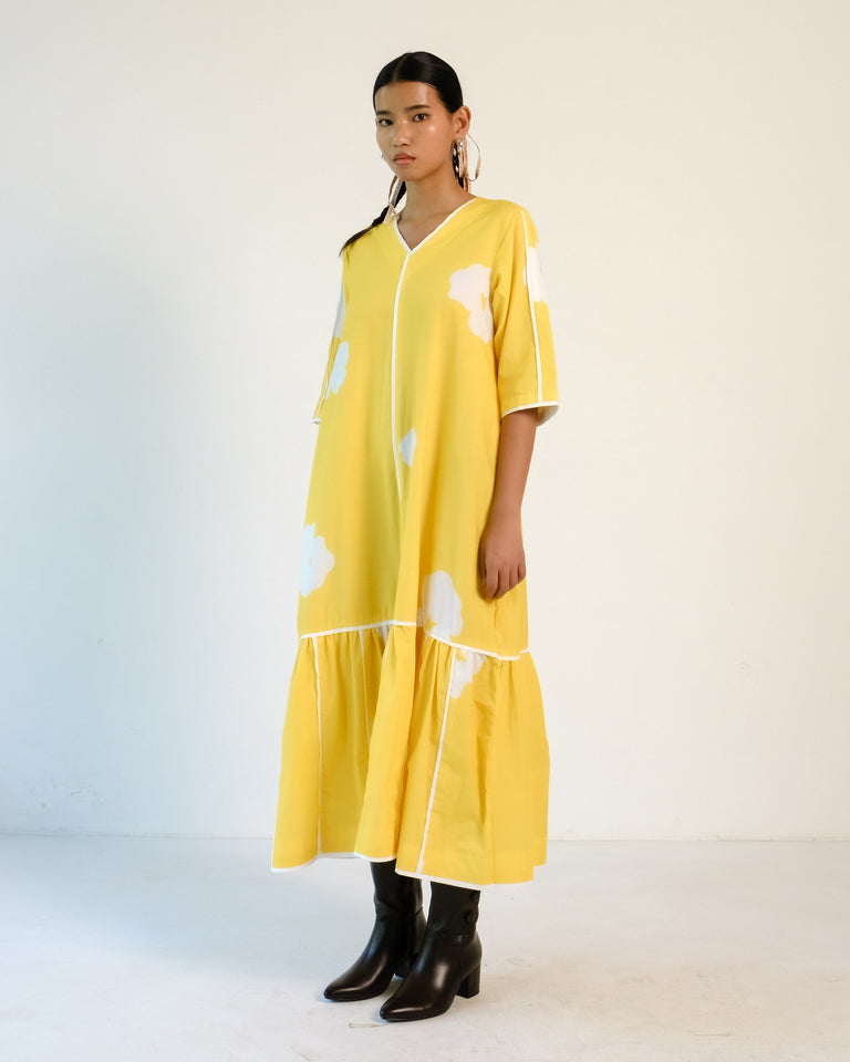Load image into Gallery viewer, Sylvanmere Floral Dress - Yellow