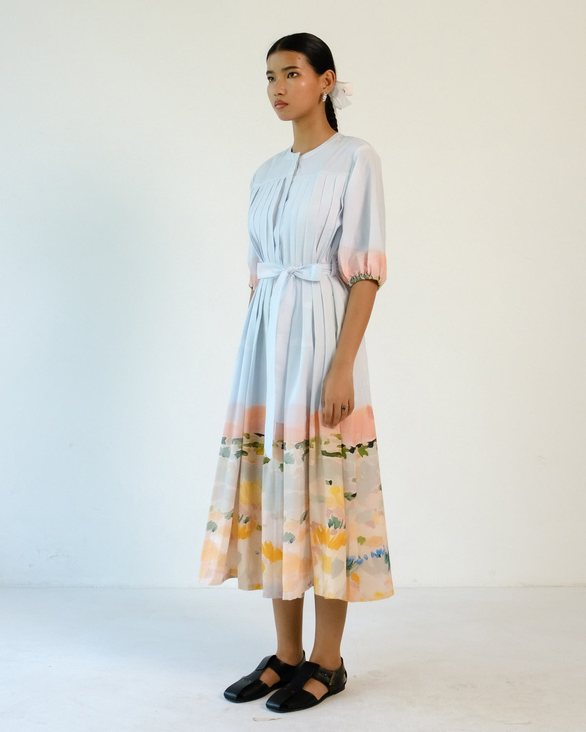 Iris Pleated Dress
