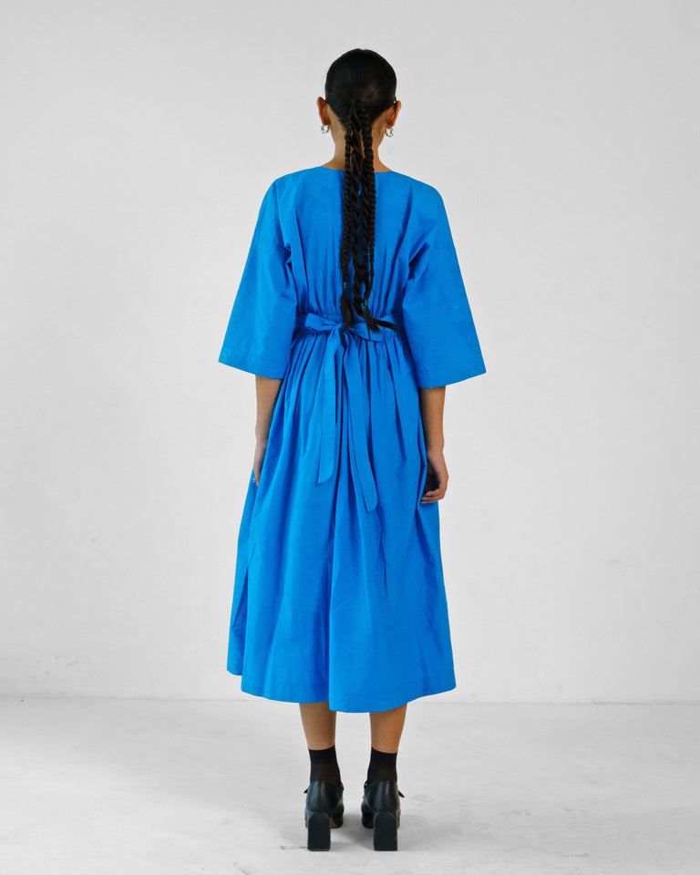 Load image into Gallery viewer, Madera Belt Dress - Electric Blue
