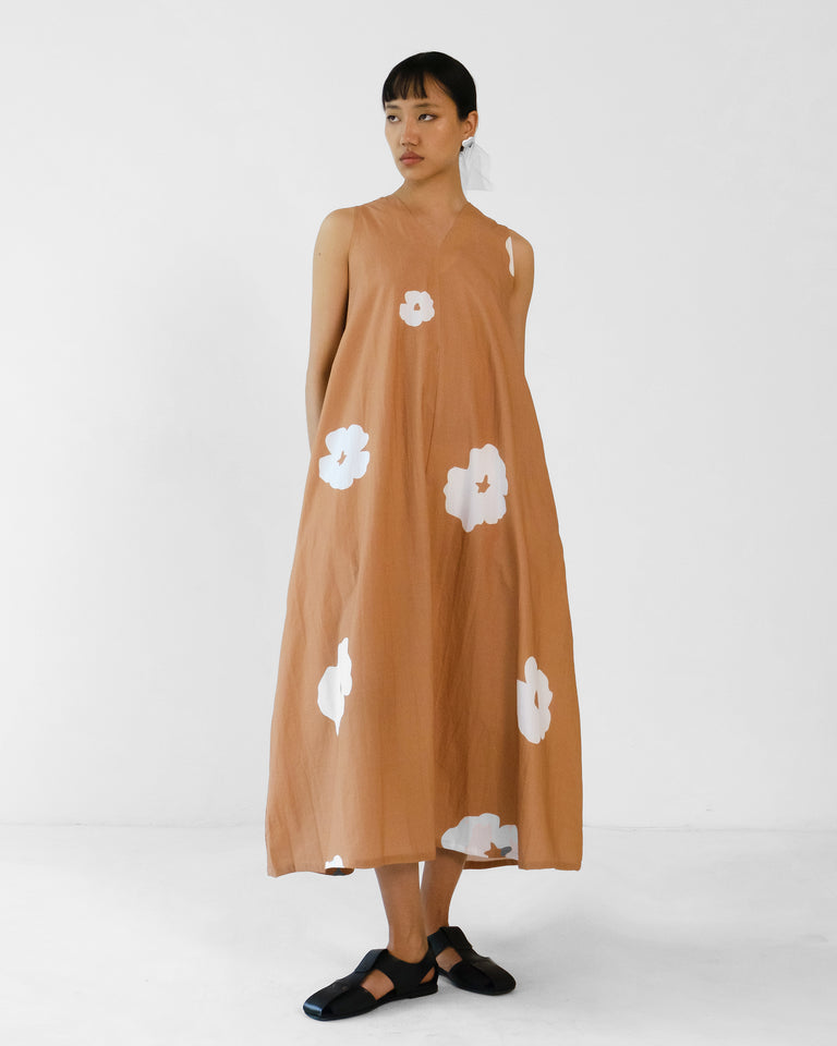 Load image into Gallery viewer, Arabella Mocha Sleeveless Dress