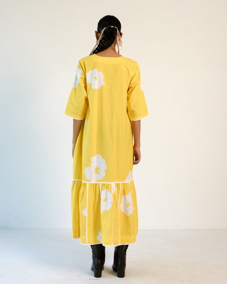 Load image into Gallery viewer, Sylvanmere Floral Dress - Yellow