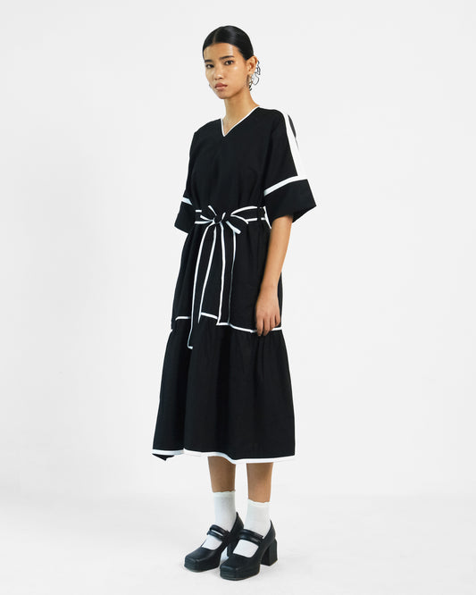 Avery Belt Applique Dress