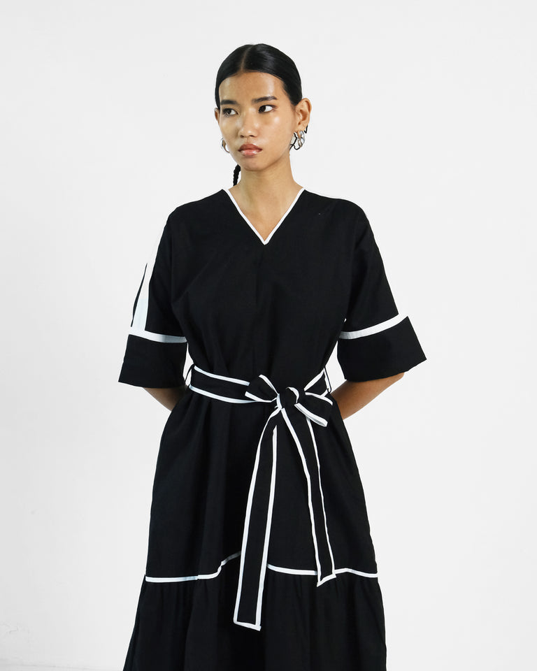 Load image into Gallery viewer, Avery Belt Applique Dress