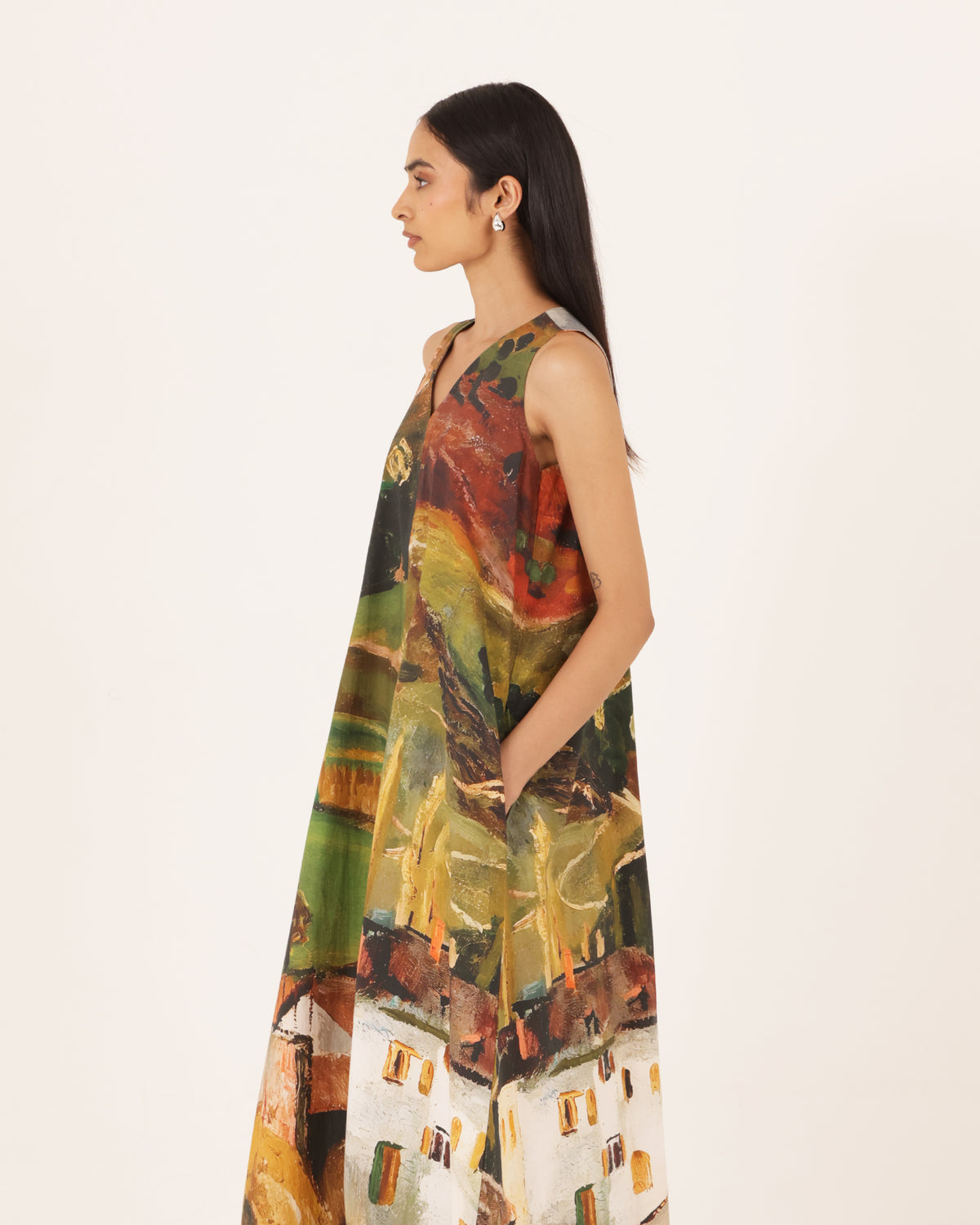 Bella V neck dress