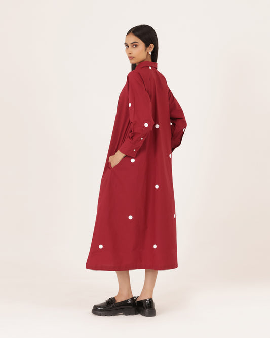 Juniper Pintuck Polka Dress