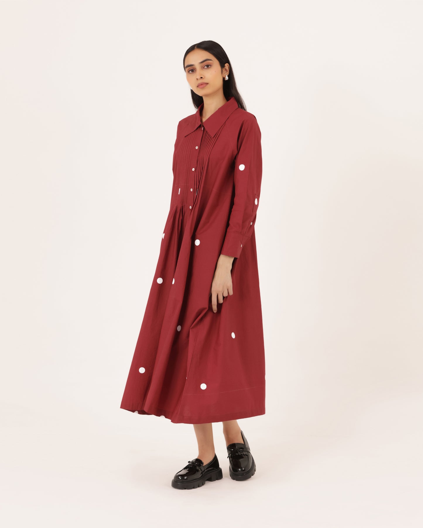 Juniper Pintuck Polka Dress