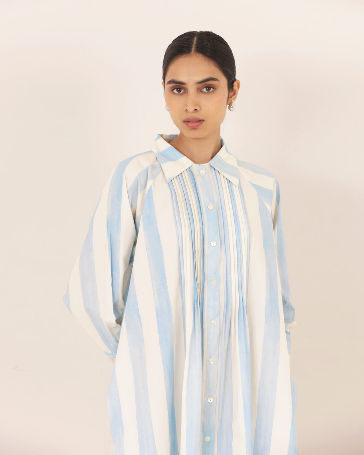Vale Pintuck Stripe Dress
