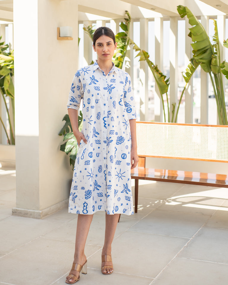 Load image into Gallery viewer, Fresco Shirt Dress