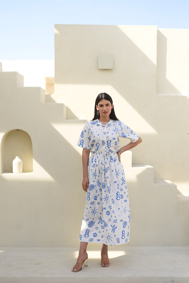 Load image into Gallery viewer, June Cuban Collar & Skirt Co-ord Set