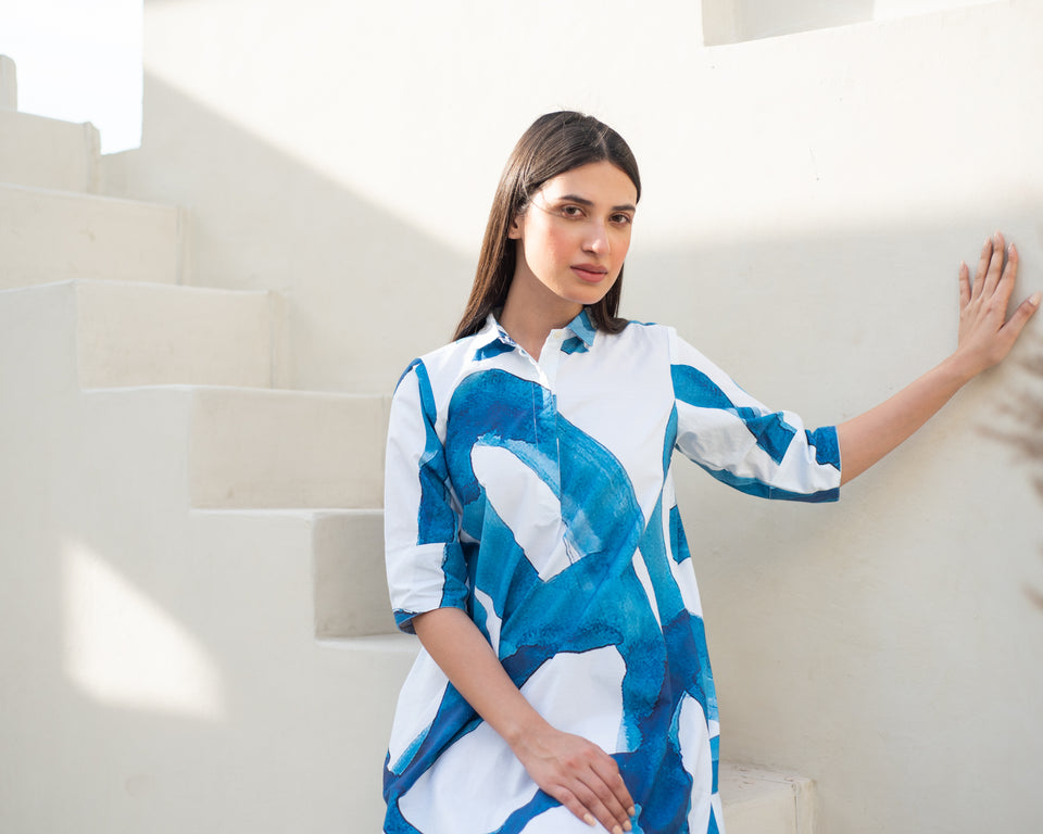 Load image into Gallery viewer, Amelie Shirt Tunic Dress