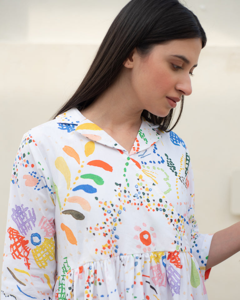 Load image into Gallery viewer, Wilmar Cuban Collar Dress