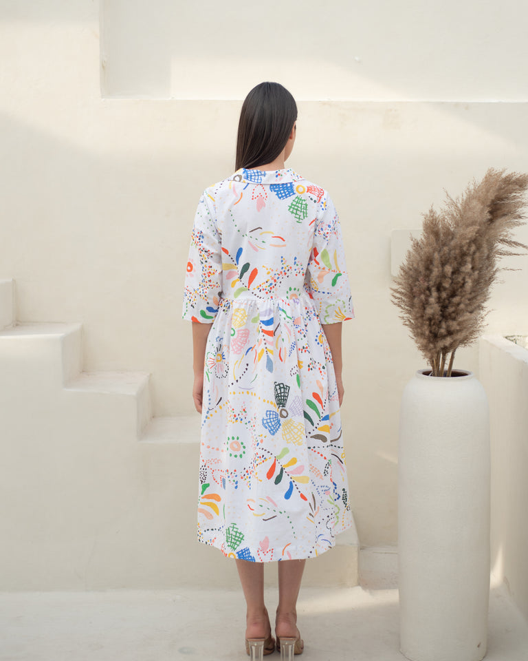 Load image into Gallery viewer, Wilmar Cuban Collar Dress