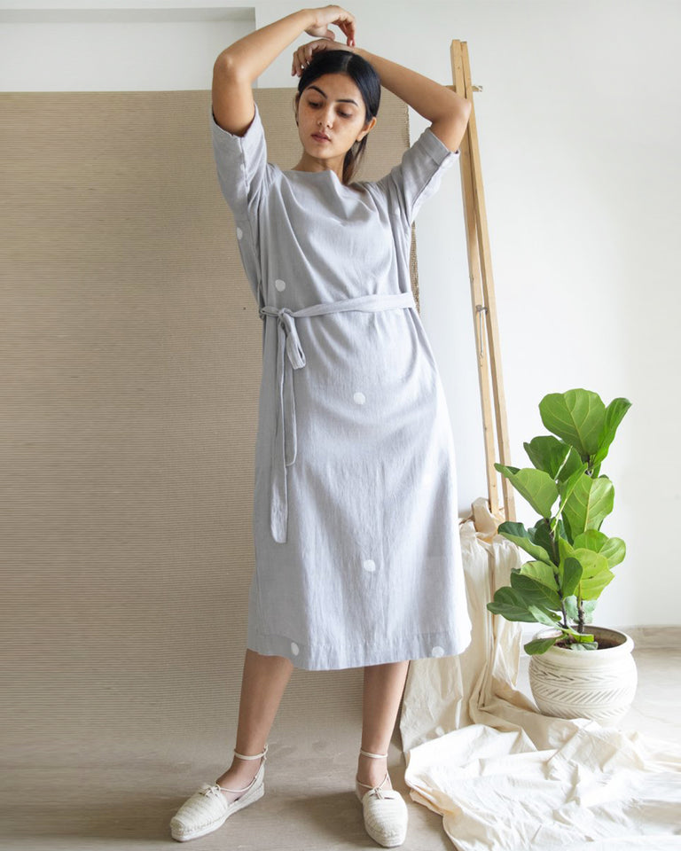 Load image into Gallery viewer, Cocoon Dress in Grey