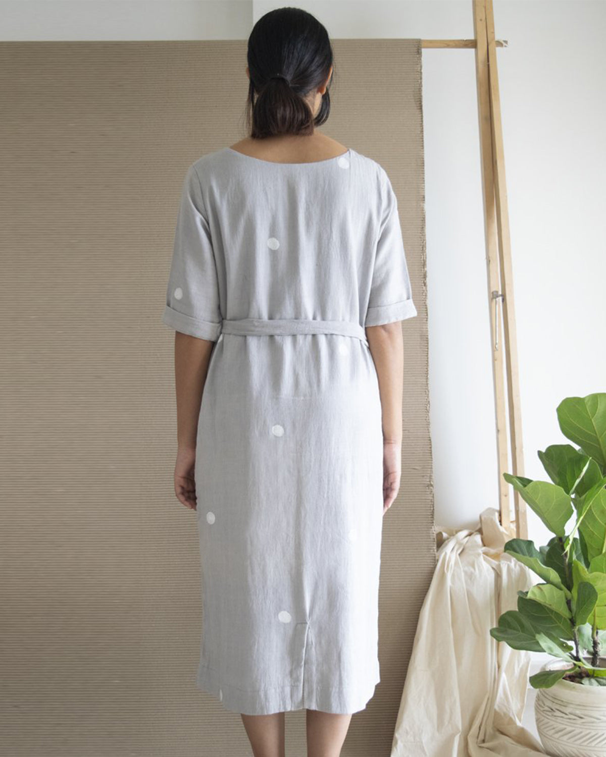 Cocoon Dress in Grey