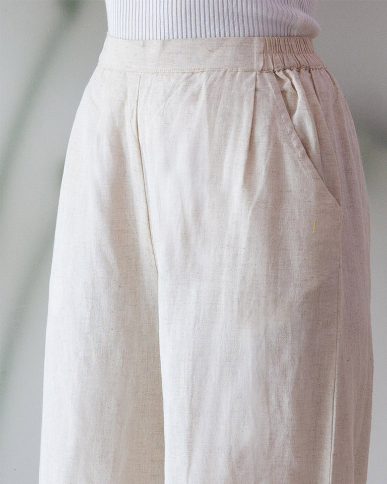 Load image into Gallery viewer, Ivory Cotton Culottes