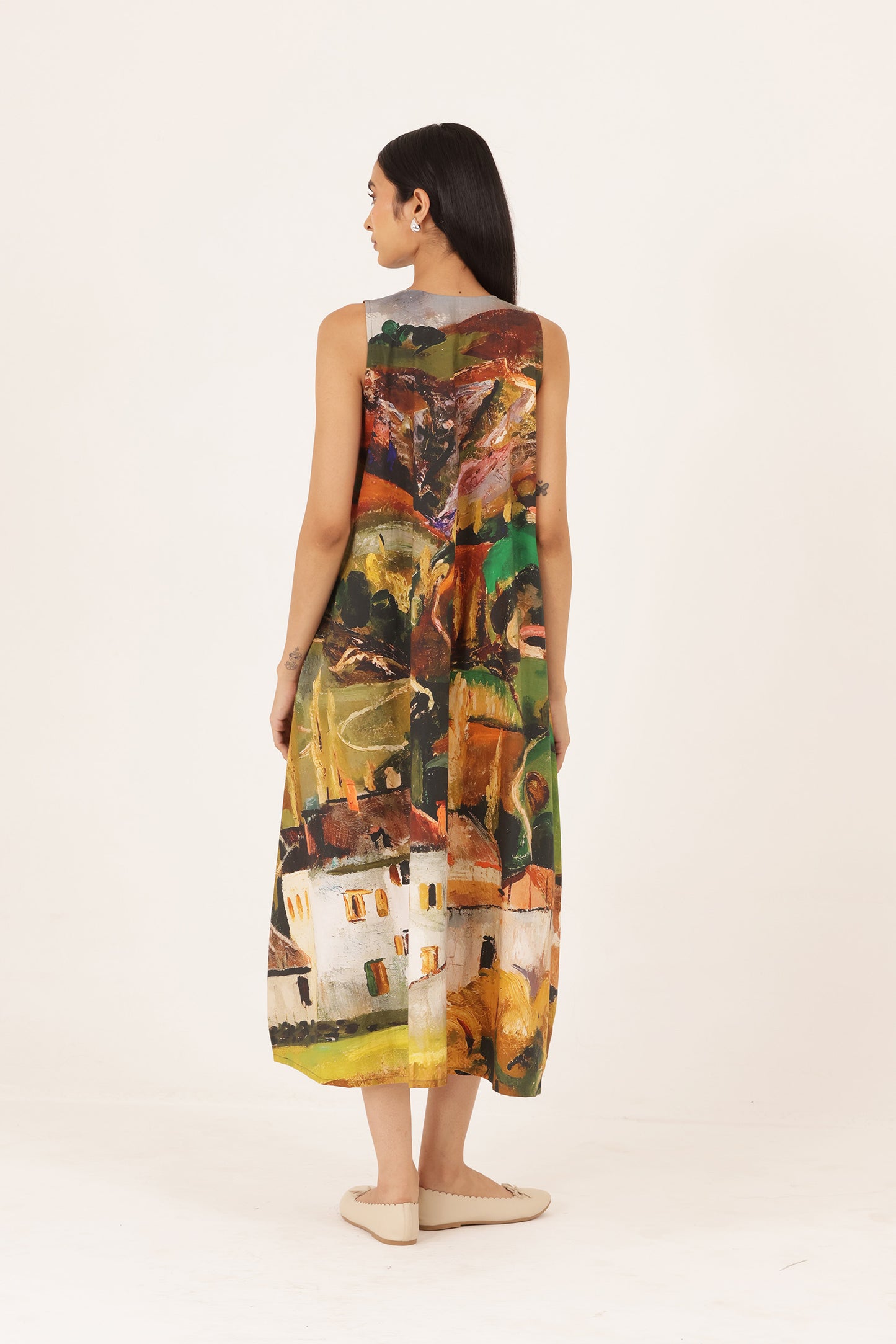 Bella V neck dress