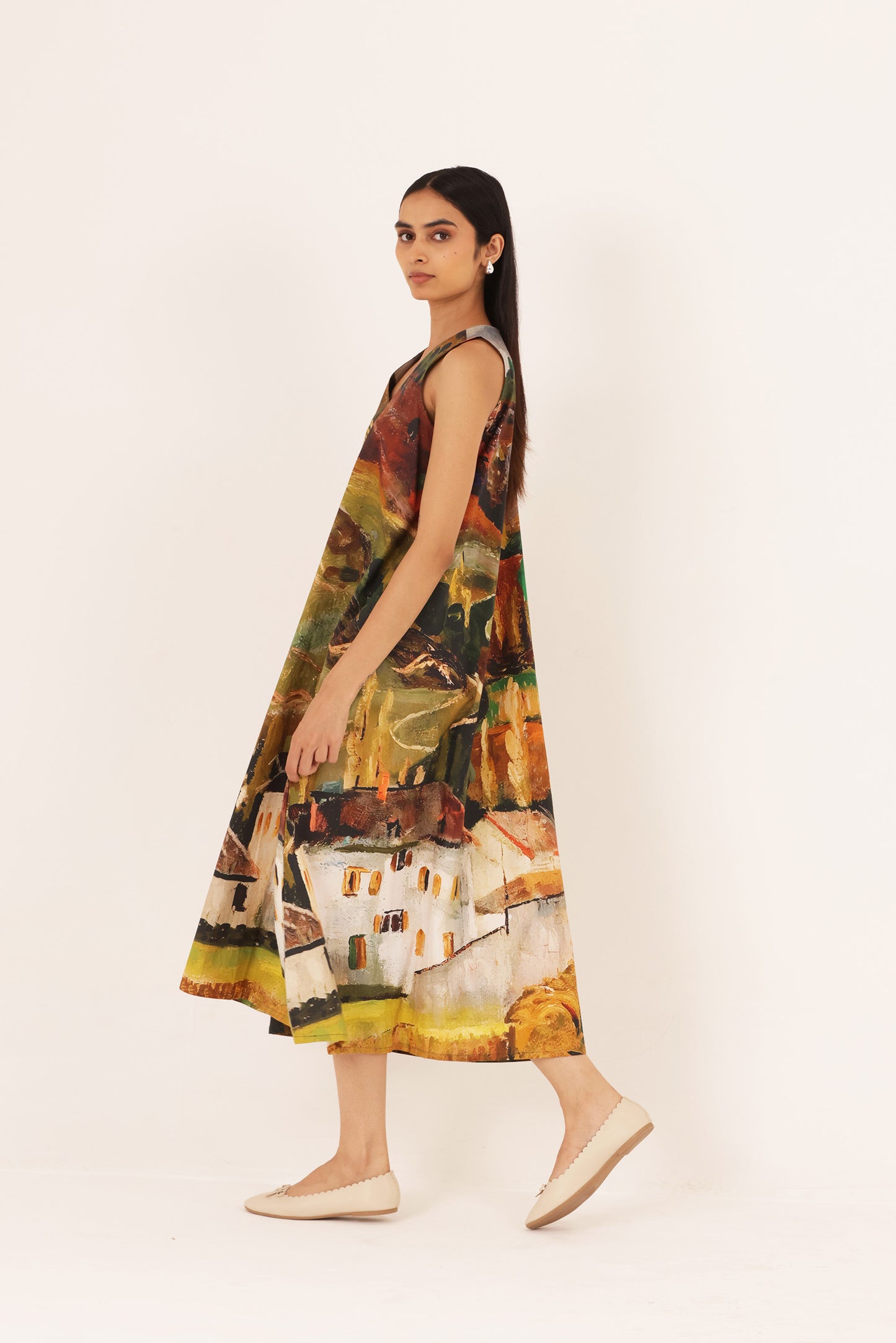 Bella V neck dress