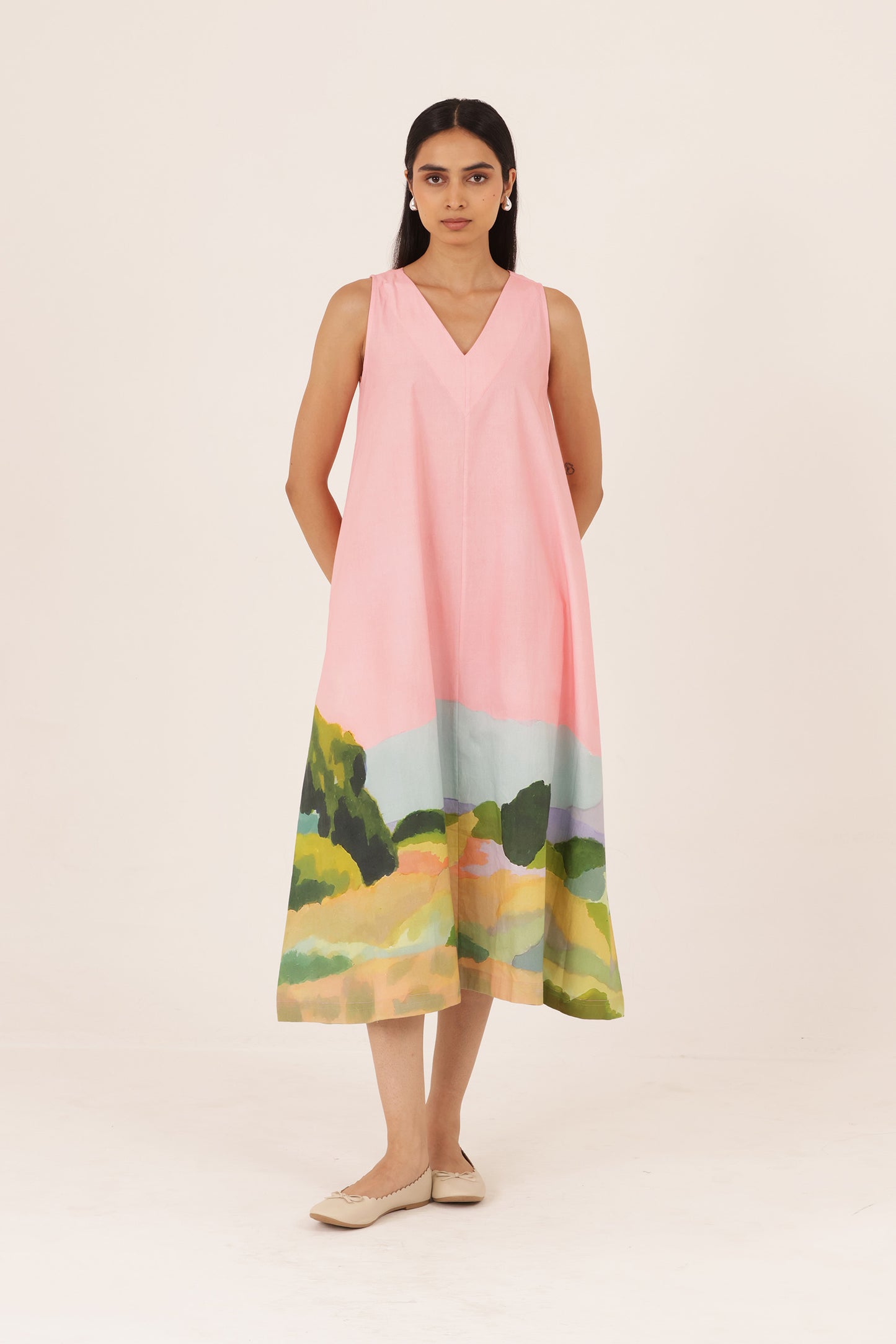 Opel V neck Dress