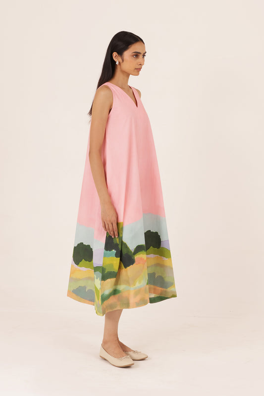 Opel V neck Dress