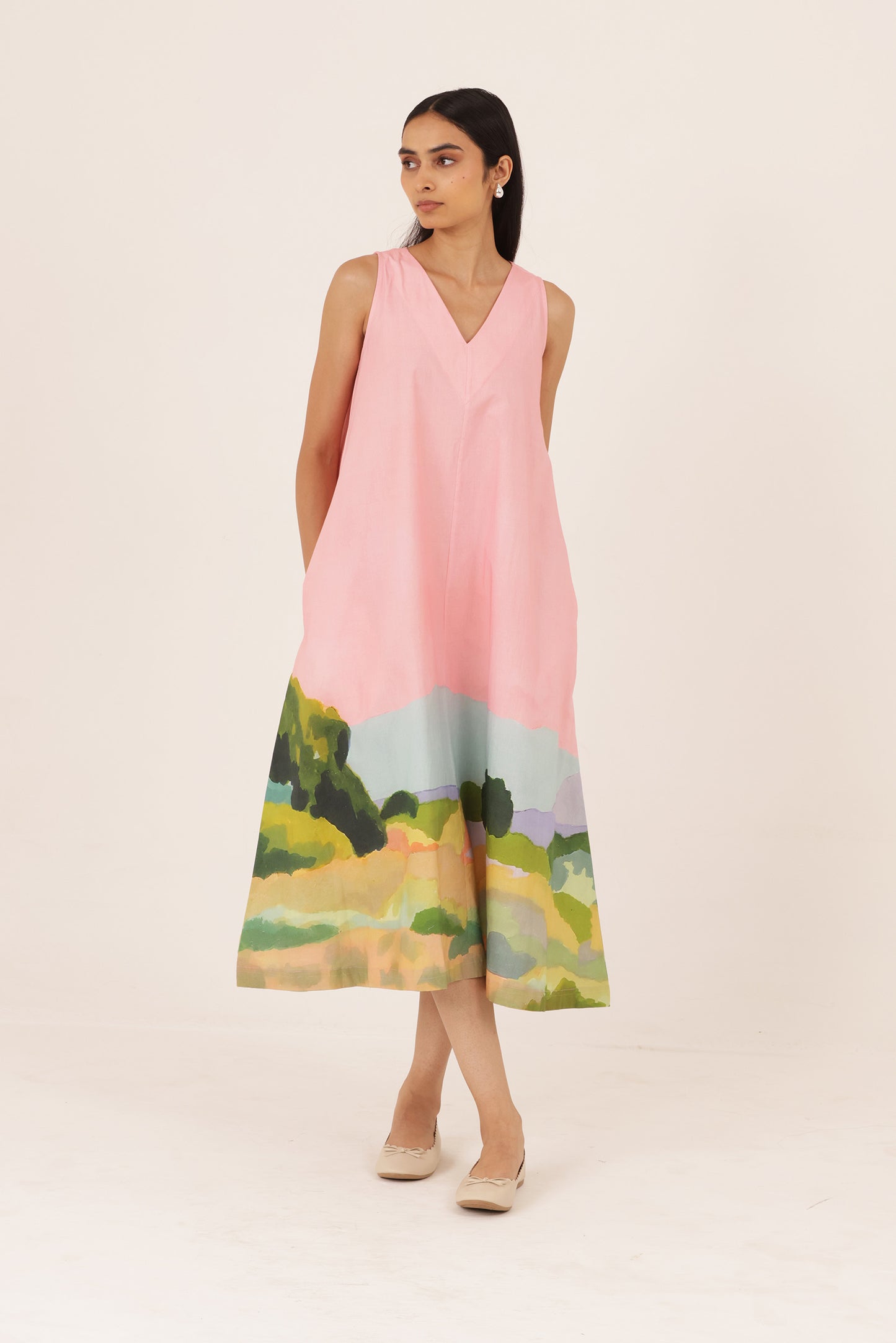 Opel V neck Dress