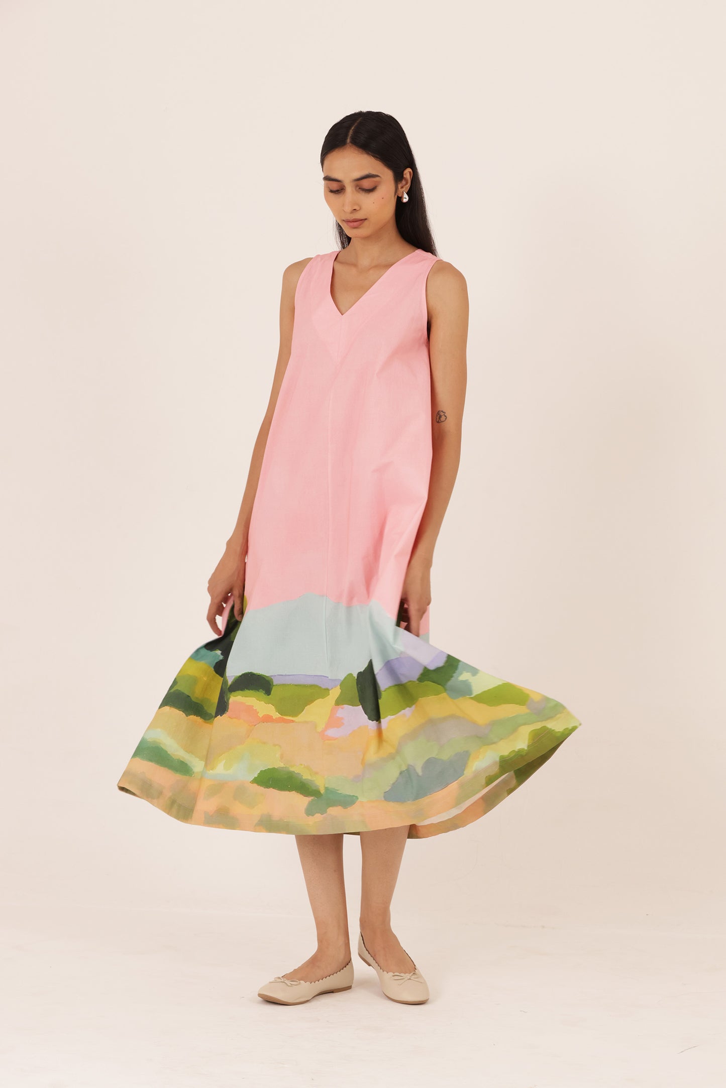 Opel V neck Dress