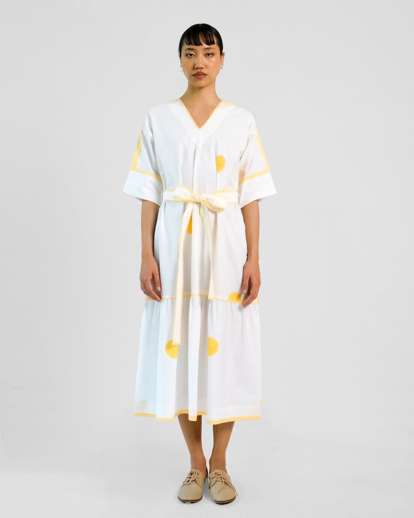 Iris Belt Applique Dress