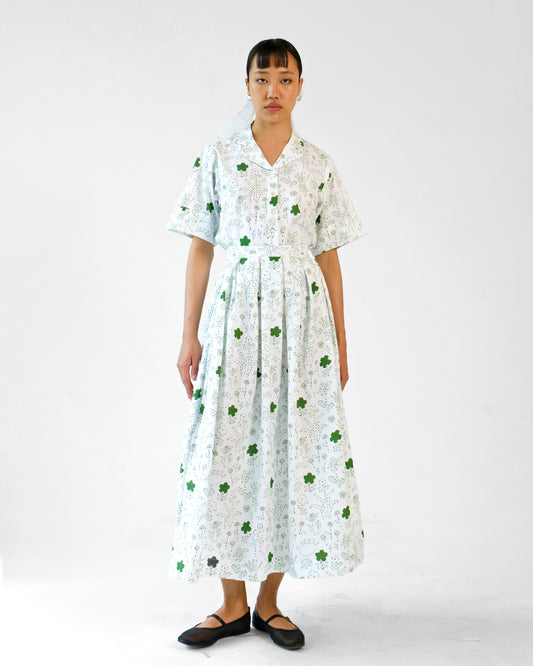 Florence Green Floral Skirt & Top