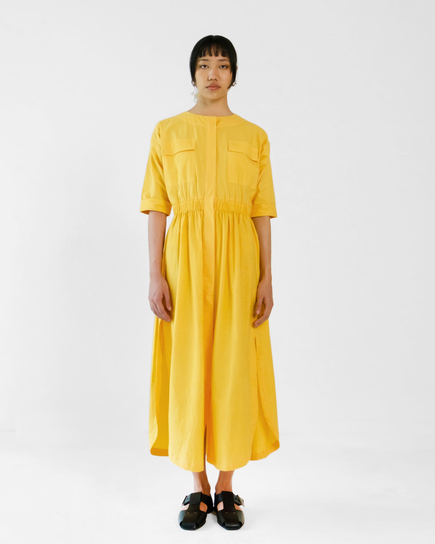 Fernvale Elasticated dress - Yellow