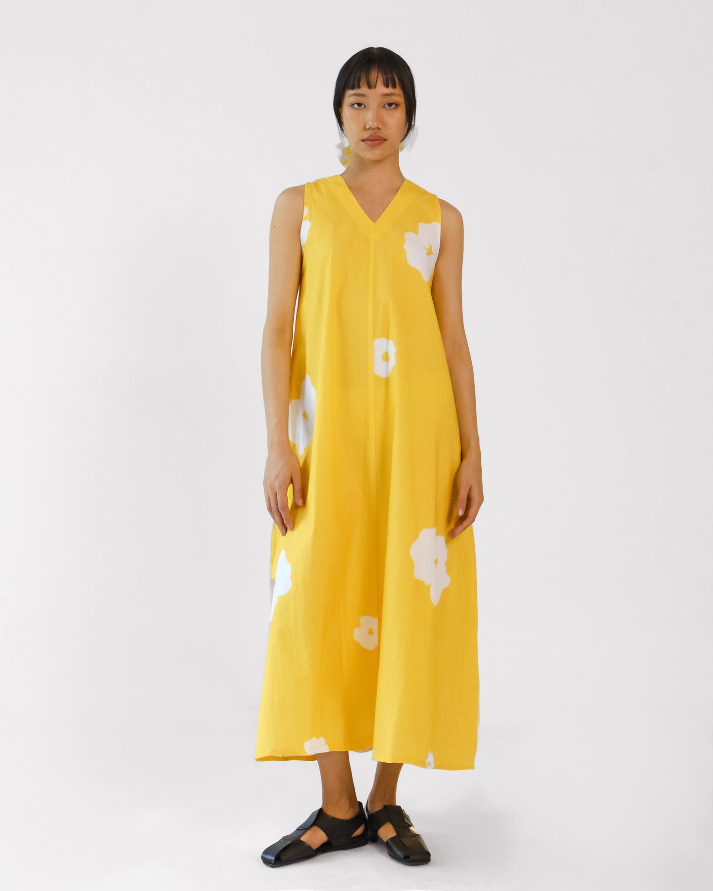 Arabella Yellow Sleeveless Dress