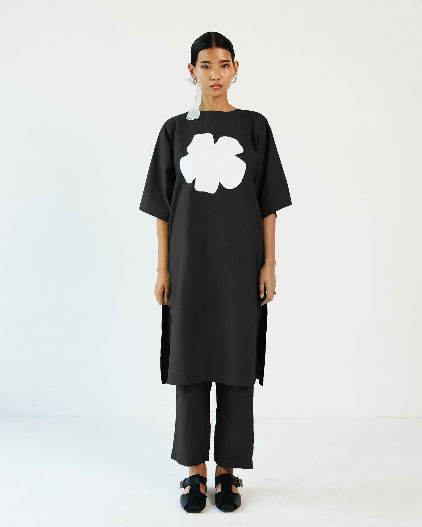 Calla Applique Black Coord set