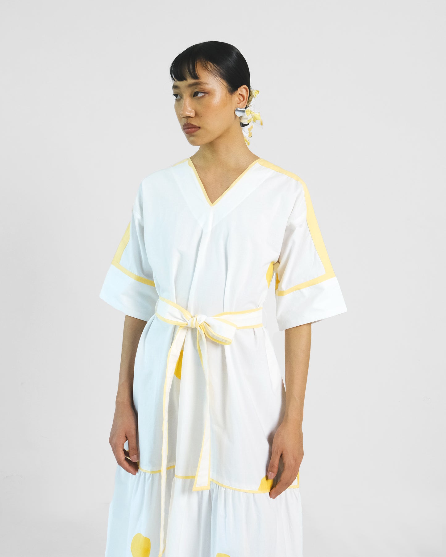 Iris Belt Applique Dress