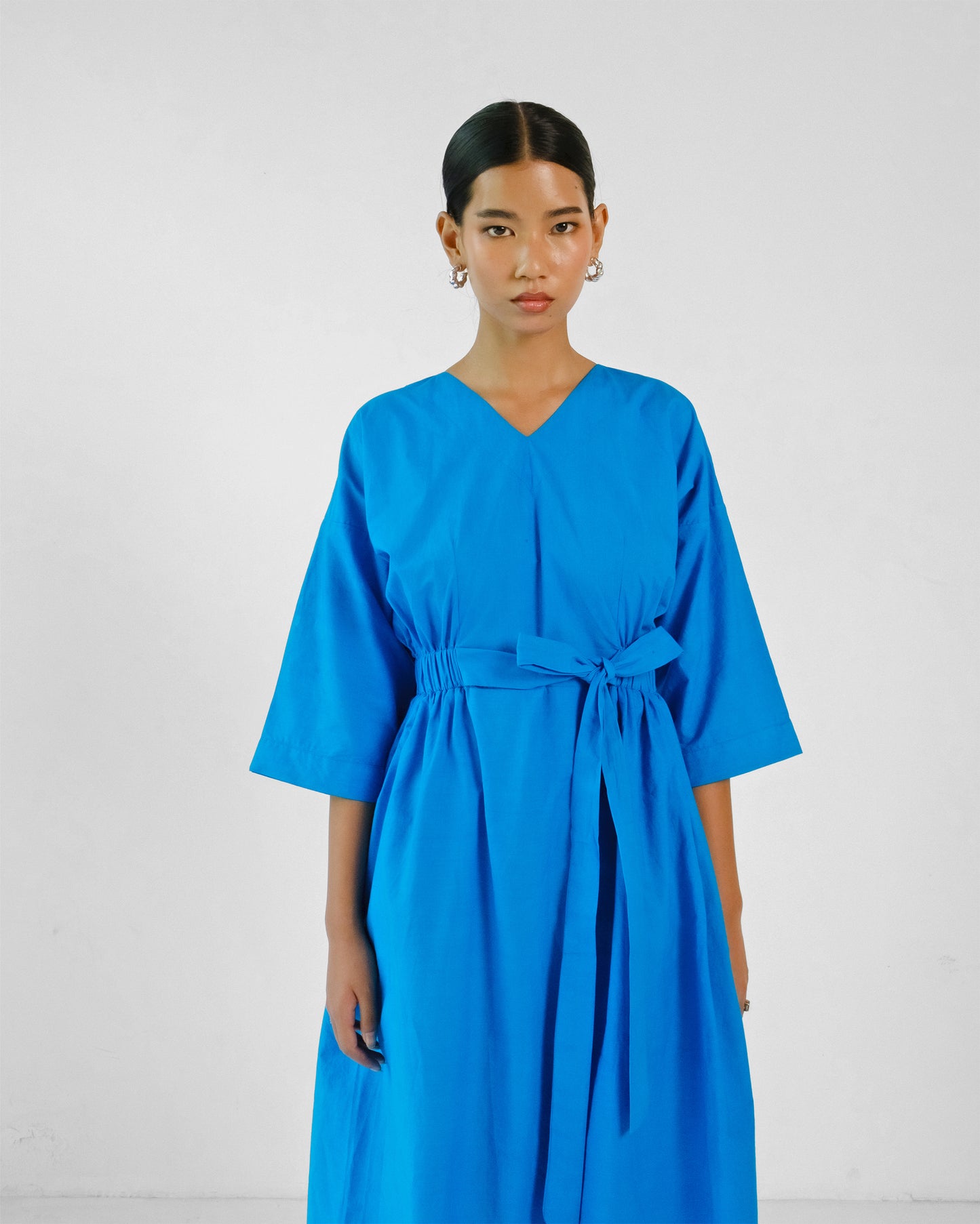 Madera Belt Dress - Electric Blue