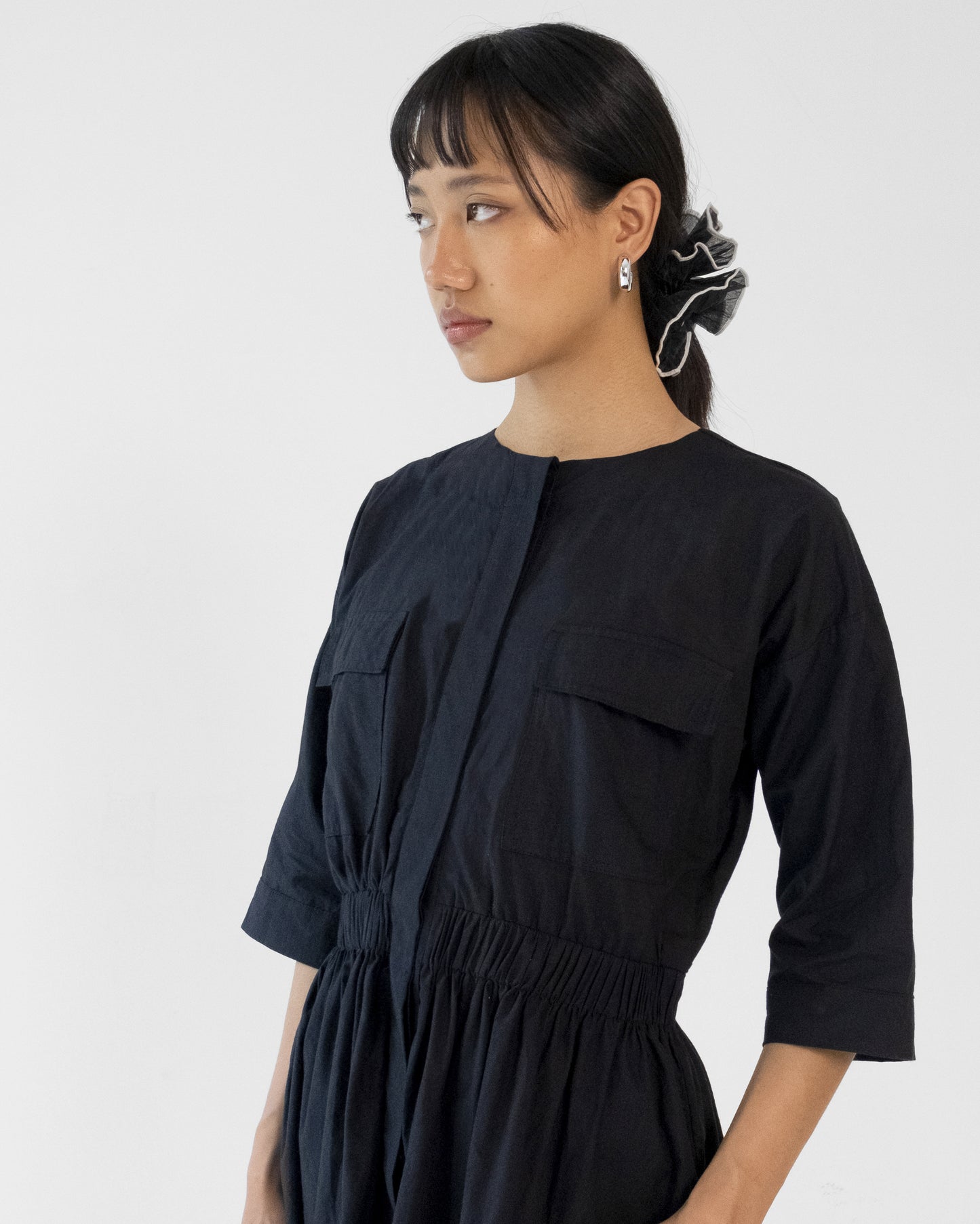 Fernvale Elasticated dress - Black