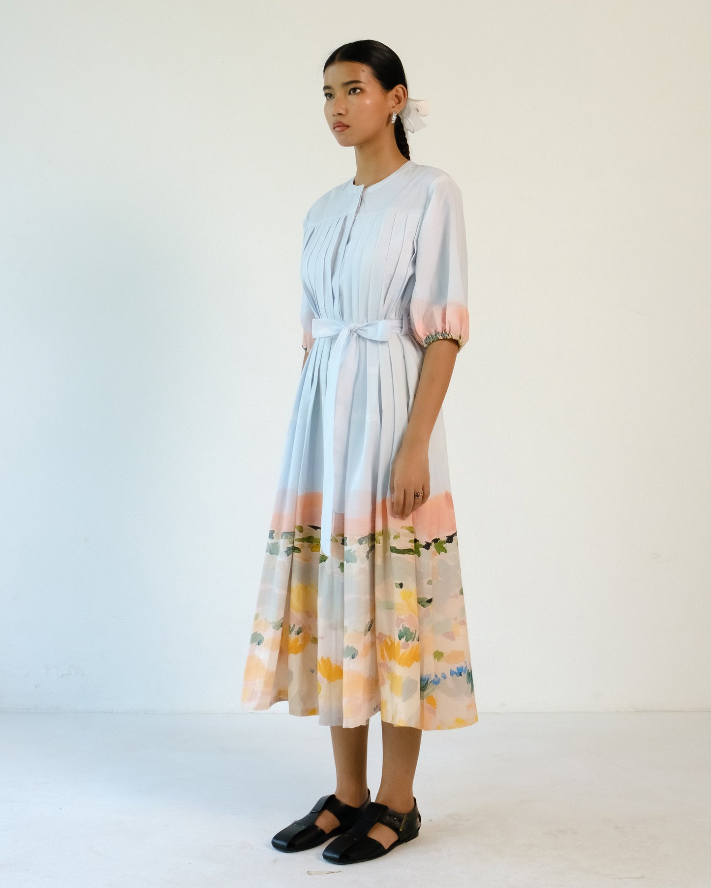 Iris Pleated Dress