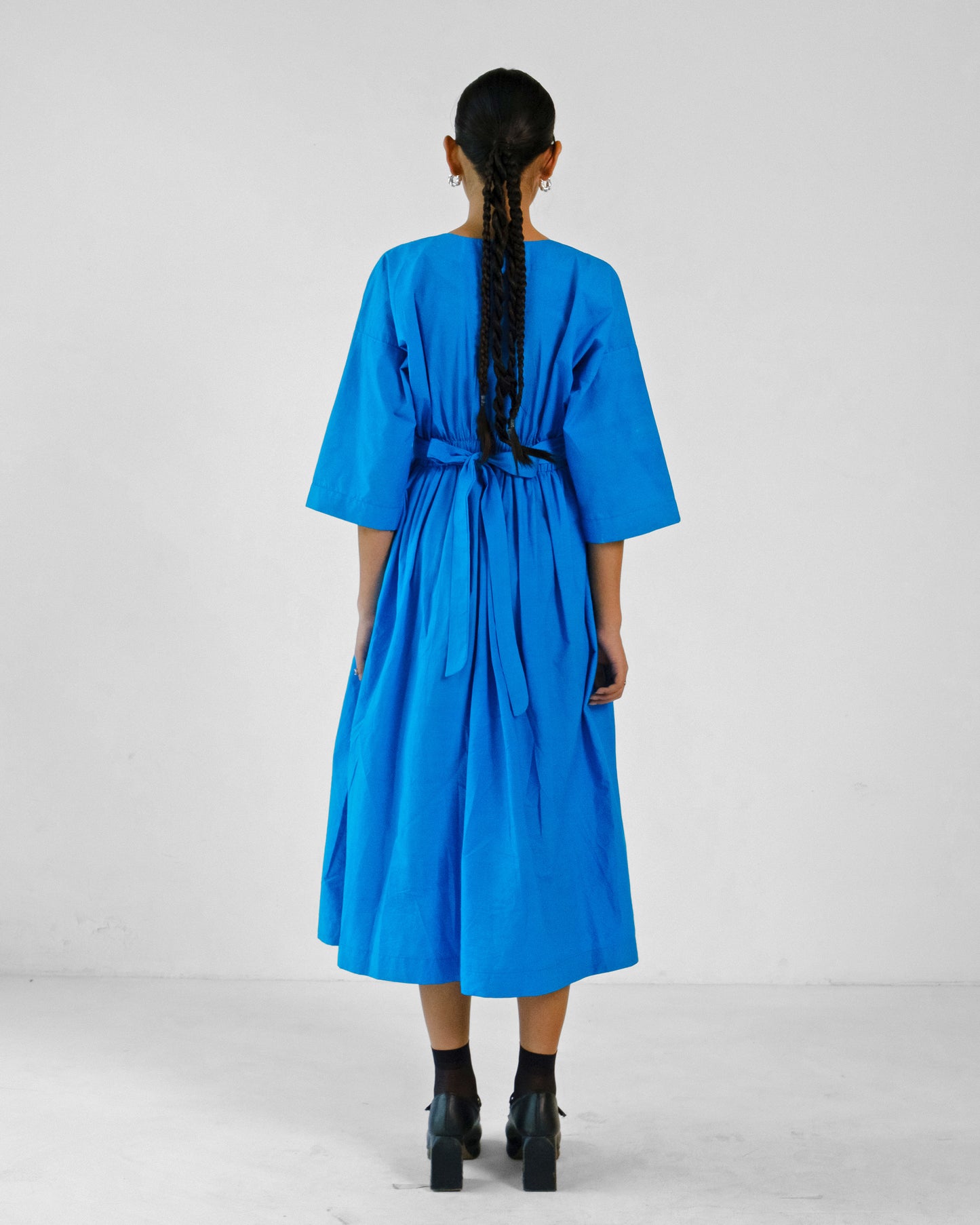Madera Belt Dress - Electric Blue