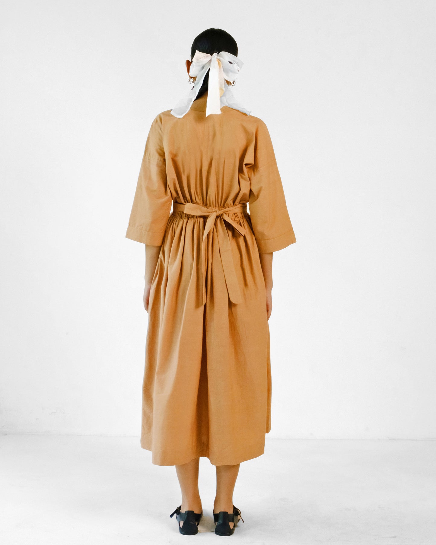 Madera Belt Dress - Mocha brown