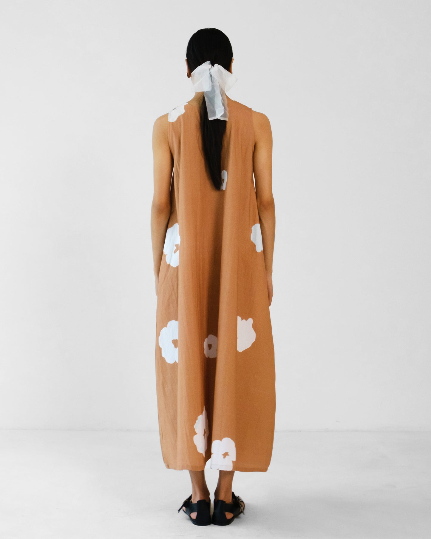 Arabella Mocha Sleeveless Dress