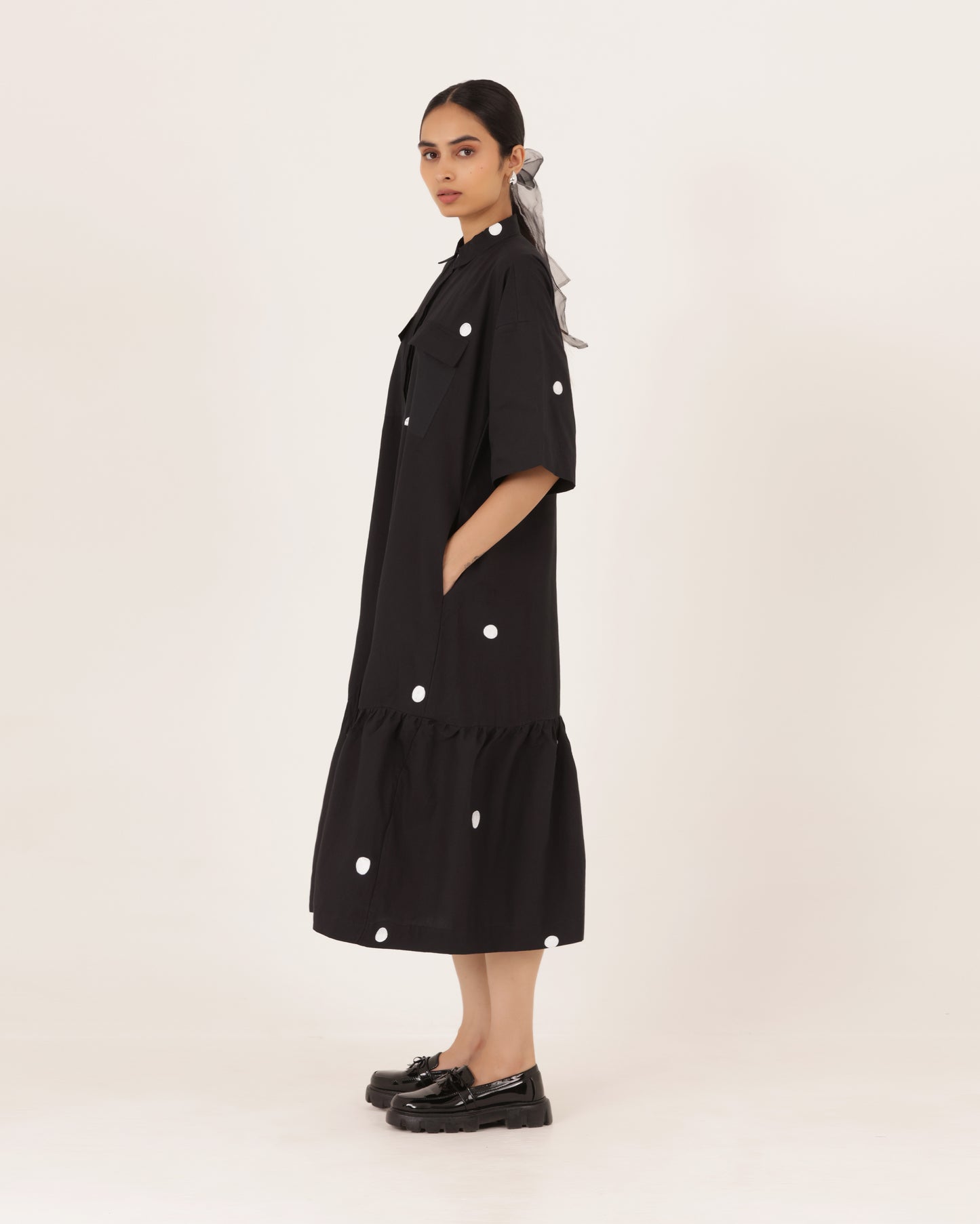 Alaya Polka Dress