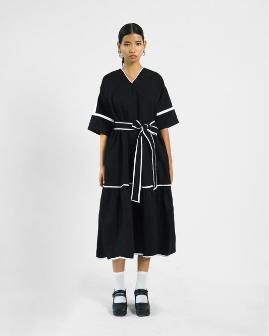 Avery Belt Applique Dress