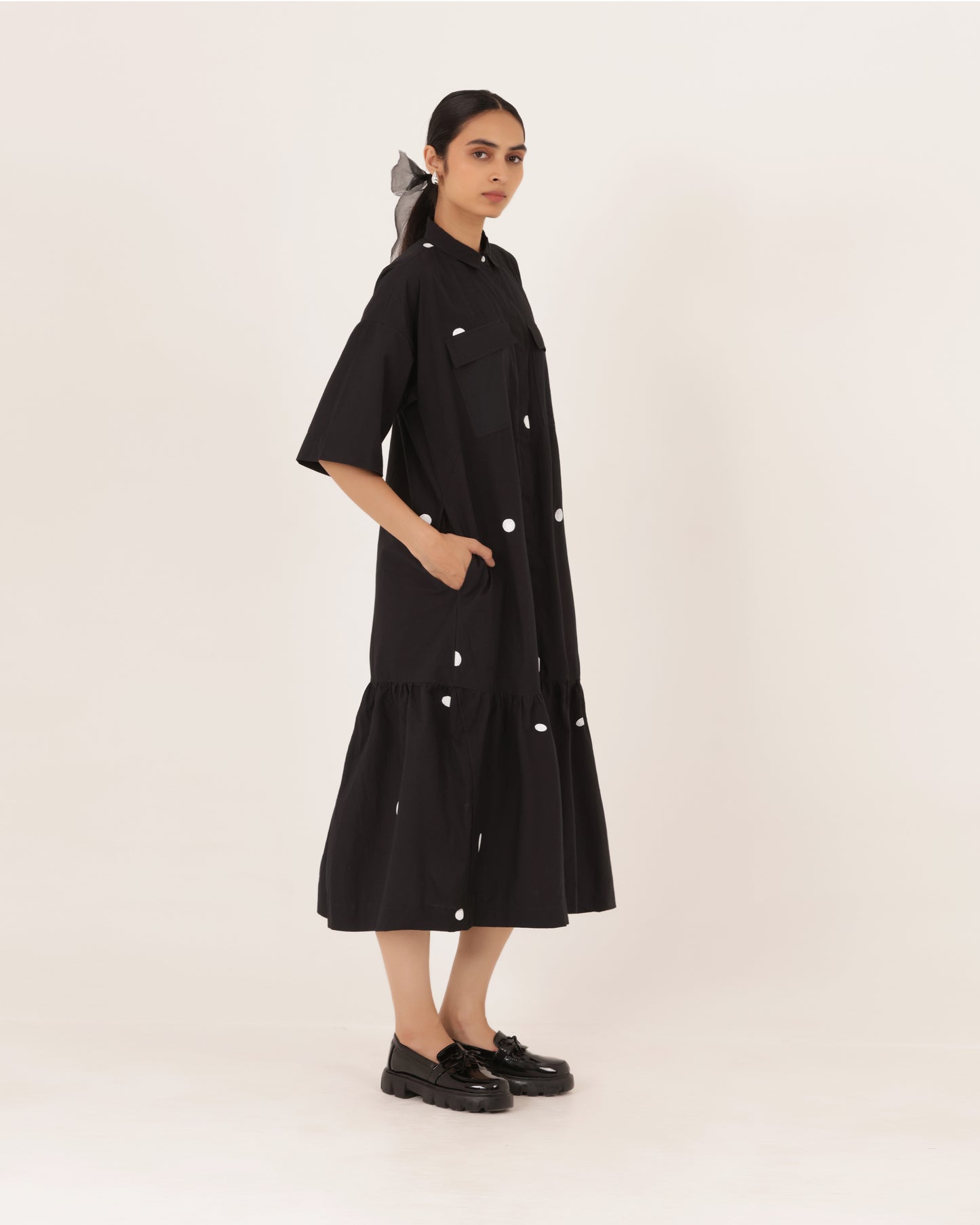 Alaya Polka Dress
