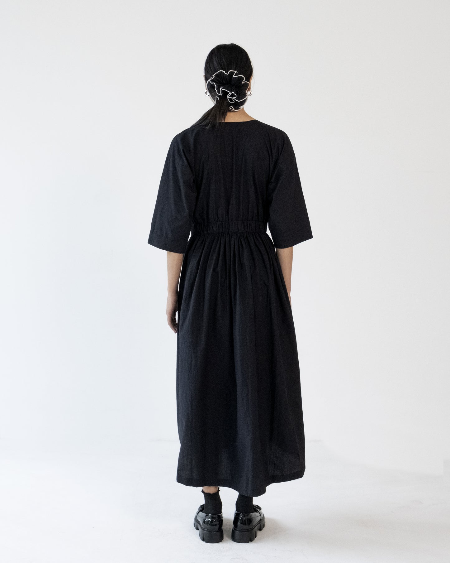 Fernvale Elasticated dress - Black