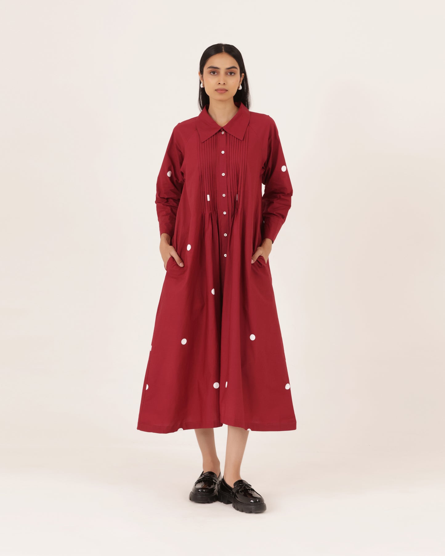 Juniper Pintuck Polka Dress
